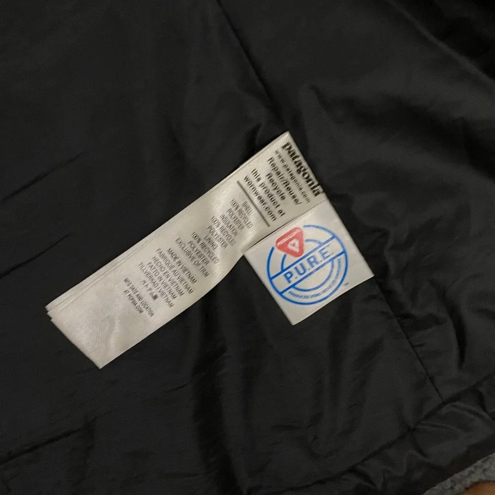 Patagonia Nano Puff Vest Womens Medium Black Alignment Health Quilted Puffer